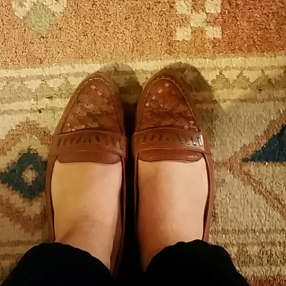 Dr Scholls leather loafers flats